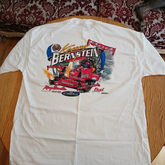 NHRA Kenny Bernstein Signed Dragster Mens XXL Tee - Picture 4 of 5